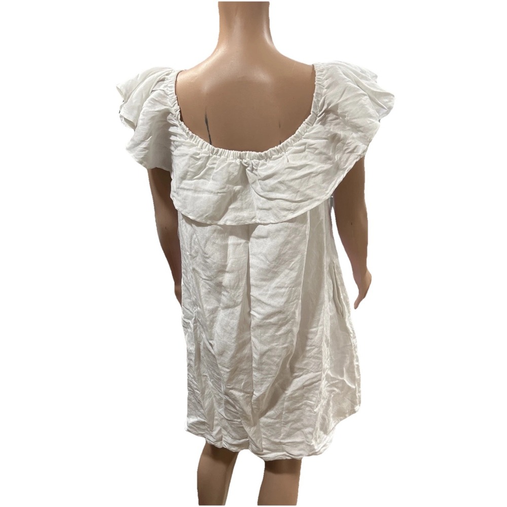 Tommy Bahama Women's Dress Summer Large White Cover Up Off Shoulder - Picture 2 of 5